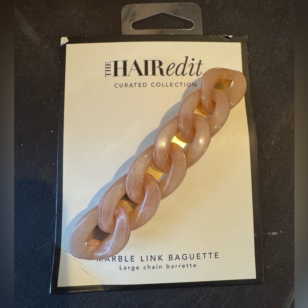 Champagne Pearl Chain Link Clip